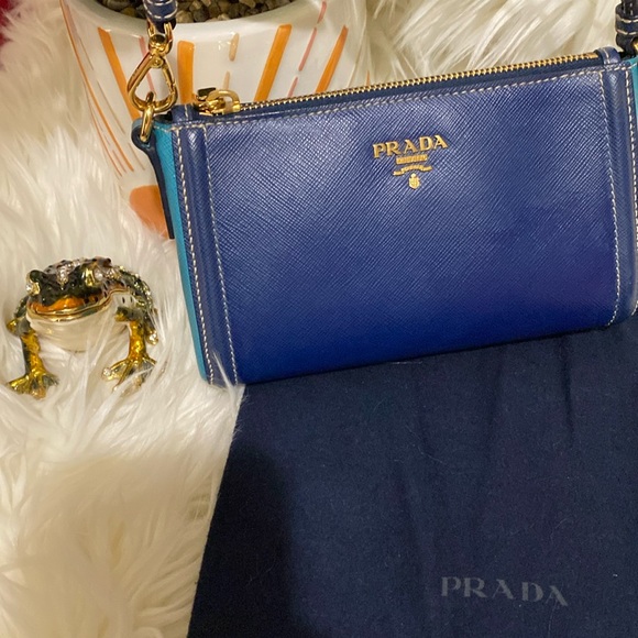Prada mini bag (Multicolor) blue & teal - Picture 1 of 7